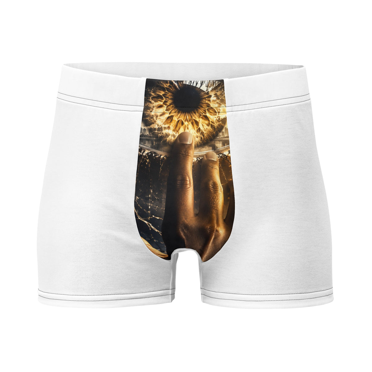 MarcSteven Golden Eye Boxer Briefs — White